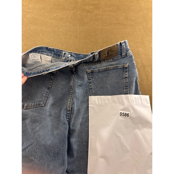 Wrangler Men's Classic Blue Denim Shorts Size 38 Straight Leg Casual #586 - Picture 7 of 7